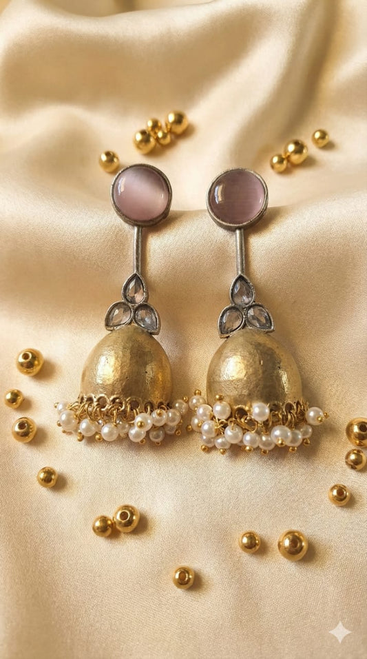 Jhalar Earing in Dual Tone
