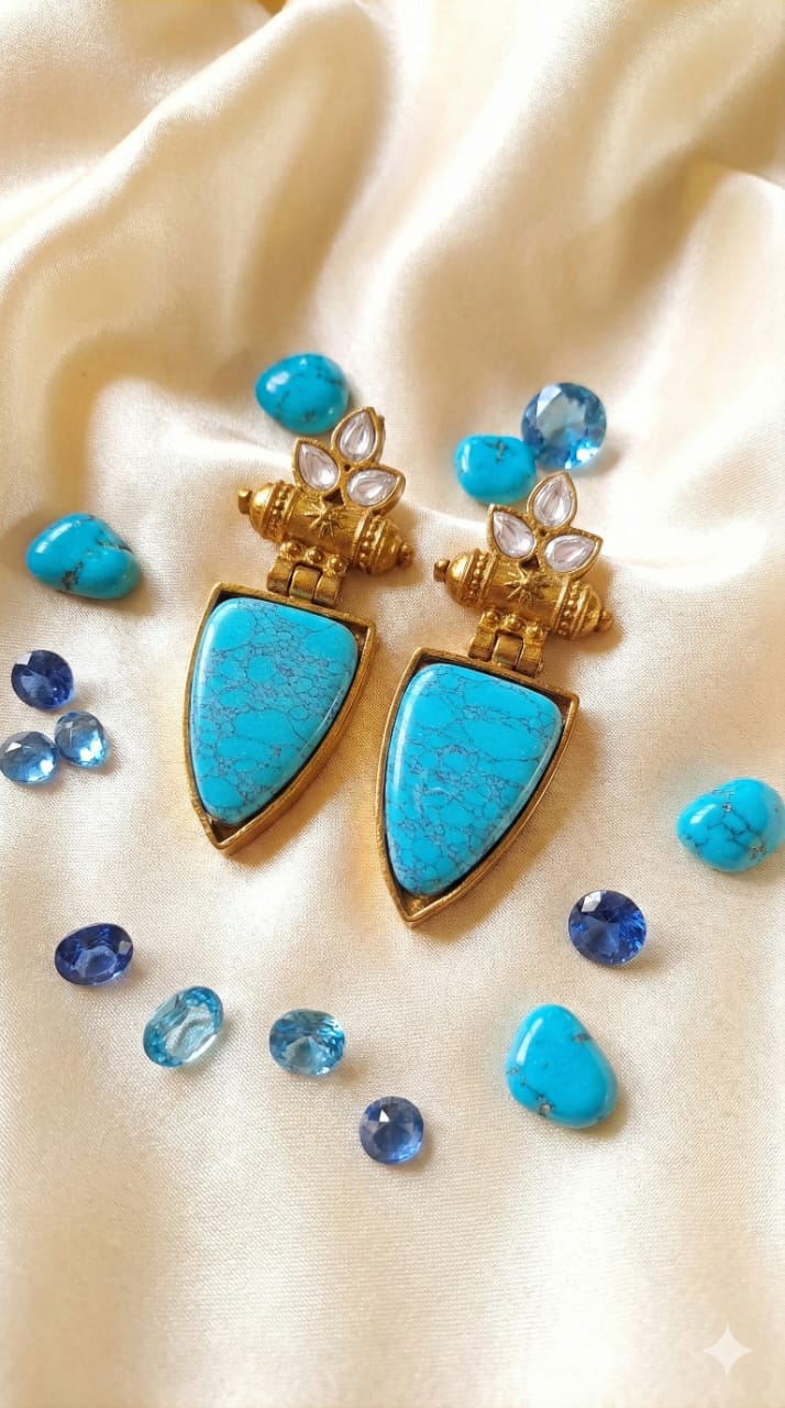 Turquoise Kundan Love